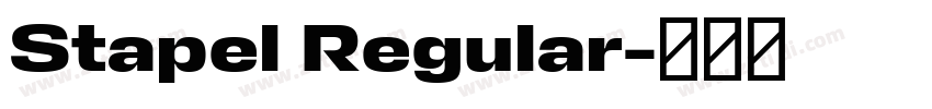 Stapel Regular字体转换
